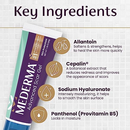 Mederma Scar Gel Treats Old and New Scars, 0.70oz and Silicone Scar Sheets Improves Scars Appearance, 4 Count