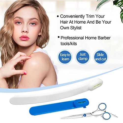 Professional Hair Cutting Kit Set of 3 – Scissors, Bangs Cutter & Clips