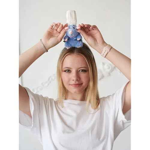 Rat Headband, Mouse Plush Cute Mouse Stuffed Animal Headwear Cartoon Costume Props Funny Gifts for Adults