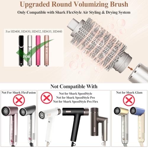 Round Brush Attachment for Shark FlexStyle HD400 Series