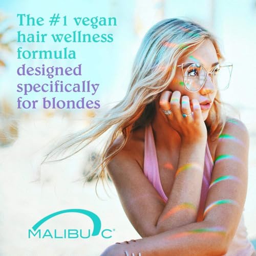 Malibu C Blondes Collection - Blonde Shampoo and Conditioner Set - Protects and Preserves Color Vibrancy + Infuses Moisture with Enhanced Vitamin Complex - Sulfate-Free Hair Care