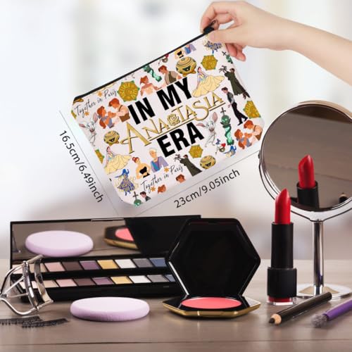 WCGXKO Princess Movie Gift Musical Lover Gift In My AnastaEra Makeup Bag Princess Fans Merch (Anasta Bag)
