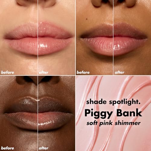 e.l.f. Glow Reviver Plumping Lip Oil Piggy Bank 0.25 Fl Oz – Sheer Glossy Finish