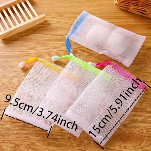 20Pc Exfoliating Mesh Soap Pouches with Drawstring