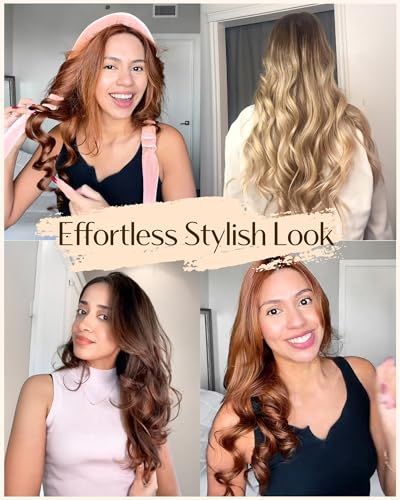 YANIBEST Heatless Hair Curler Set - Soft Overnight Ribbon Wrap & Scrunchies