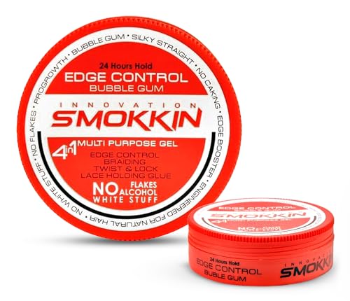 INNOVATION SMOKKIN Strong Hold Hair Gel, Edge Control, Braiding Gel, Locking & Twist Styling Wax, Versatile Styling Locking Gel Applicable To Diverse Hair Types. Delicious Fragrance.
