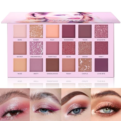 UCANBE 18-Color Nude Eyeshadow Palette – Matte & Shimmer