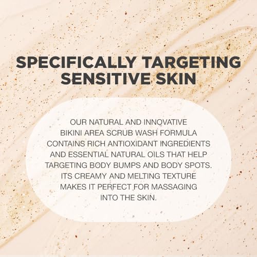 Bikini Exfoliating Scrub | Advanced Exfoliating Scrub For Bikini Area | Bikini Scrub Exfoliator For Intimate Area | Bikini Bumps Treatment For Women | Bikini Exfoliating Scrub for Intensive Skincare
