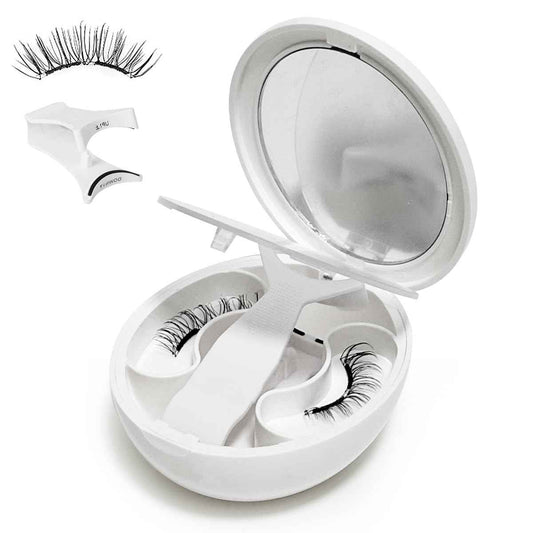 Soft Magnetic False Eyelashes, Reusable, Natural Look, No Glue Required, with Portable Storage Case, Black