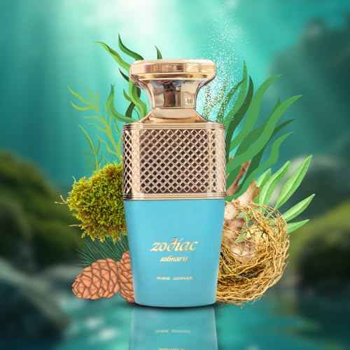 Paris Corner | Zodiac Solmaris Eau De Parfum 3.4 Fl Oz | Unisex Fragrance with Ginger, Sea Salt, Aquatic & Woody Notes | Fresh, Invigorating Marine Scent for Men & Women