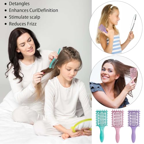Compact Mini Hair Brush for Travel - Detangler for All Hair Types