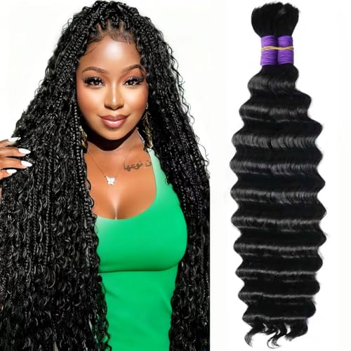 Boho Braiding Hair Deep Wave 18 Inch 2 Bundle Pack