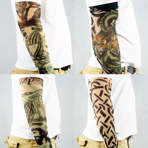 Kare & Kind Fake Temporary Tattoo Sleeves, 10 Pack