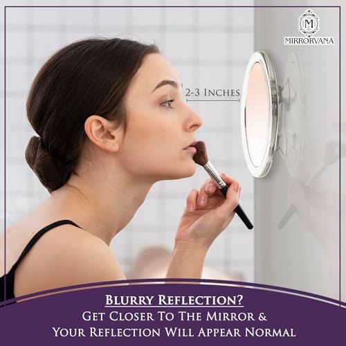 Mirrorvana Magnifying Mirror Set - 6" & 4" with 15X/20X Magnification