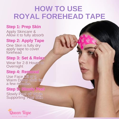 Queen Royal Forehead Tape - Anti-Wrinkle Overnight Skincare (20 pcs)