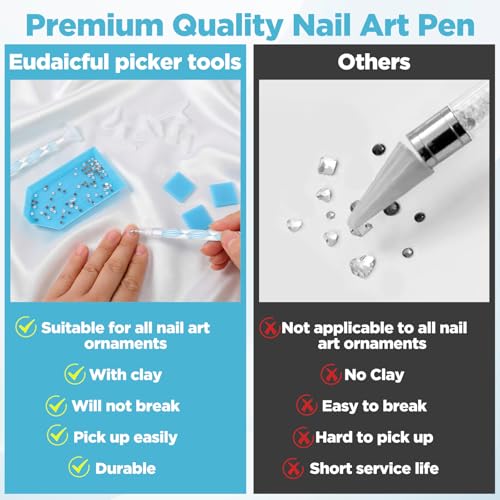 Rhinestone Picker Tool Kit with 8 Tips for Nail Art & Jewelry