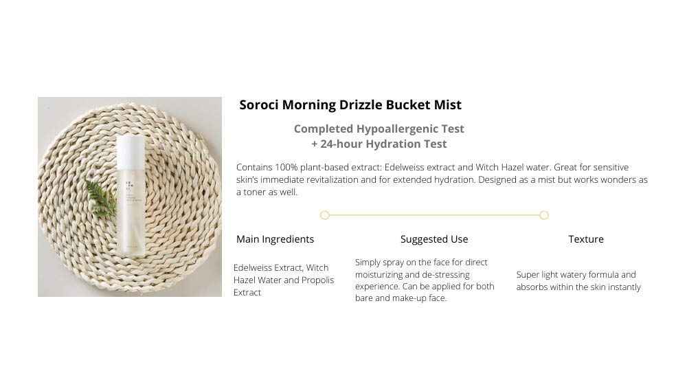 Soroci Morning Drizzle Bucket Mist