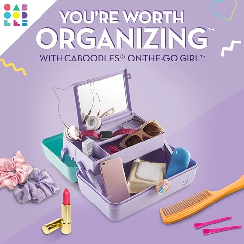 Caboodles On-The-Go Girl Makeup Box Organizer with Mirror