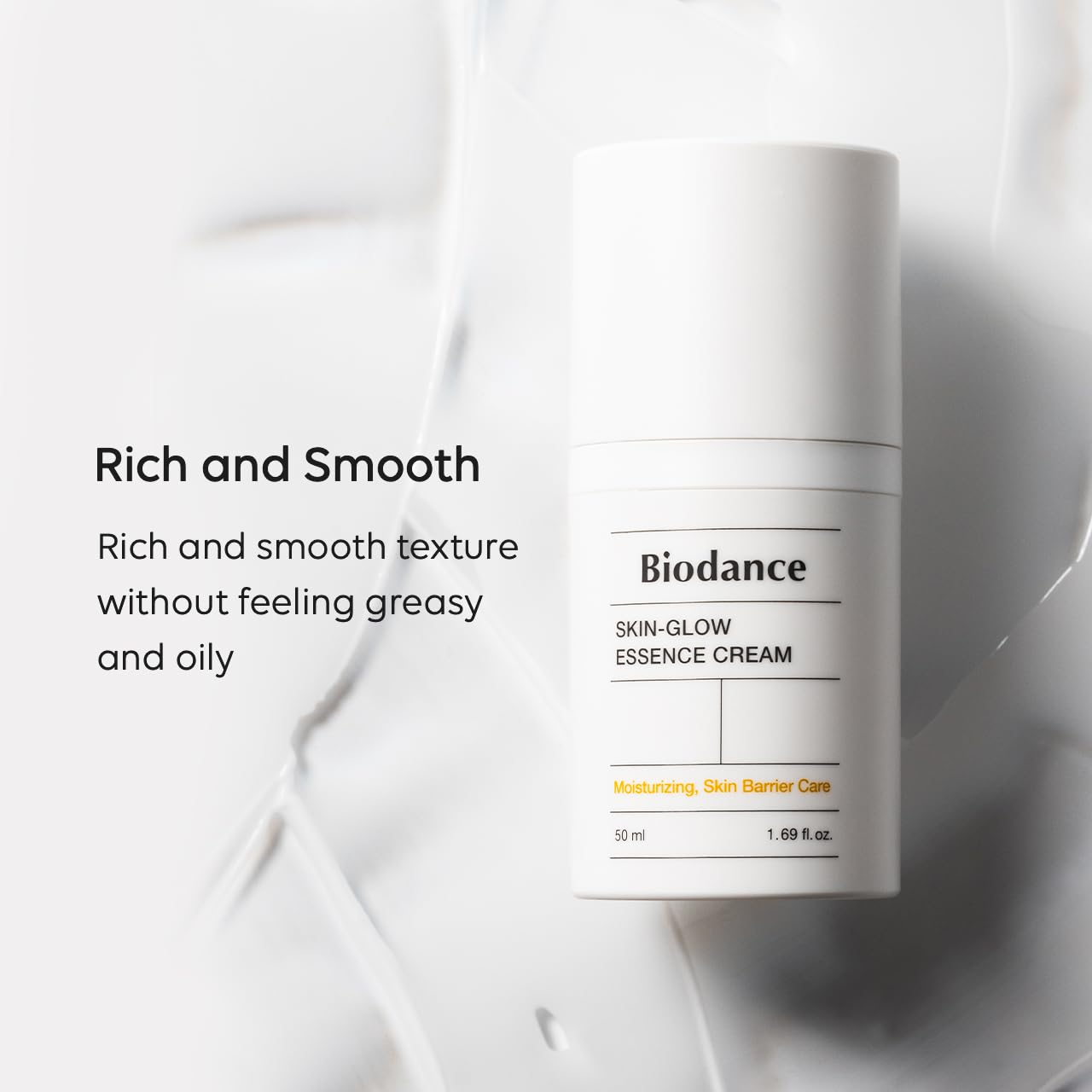 BIODANCE Skin-Glow Essence Cream | Korean Face Cream & Hydrating Facial Moisturizer with Ceramides, Probiotics, Hyaluronic Acid for Face | 1.69 fl.oz, 50ml