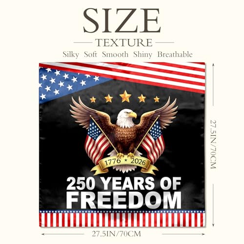 Large Satin Head Scarf for Women - Square Bandana & Sleep Wrap 27.5x27.5in