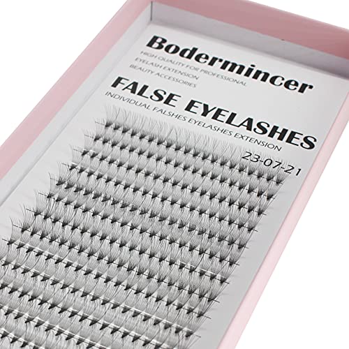 Bodermincer Lashes 10D D Curl 300pcs Large Pack Premade Russian Volume Fans Mink Eyelashes Lash Pre made Eyelash Extensions Supplies (17mm)