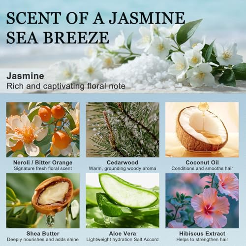 Sea Salt Jasmine Hair Mist - Frizz Control & Shine, 1.4 oz