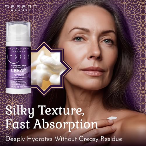 2-Pack Neck Firming Cream for Women ? Neck Creams for Tightening and Firming with Peptides, Collagen & Hyaluronic Acid ? Decollete Firming Cream for Lifting & Smoother Skin, 3.38 fl oz