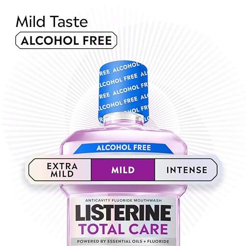 Listerine Total Care Alcohol-Free Mouthwash, Mild Mint, 16.9 fl oz