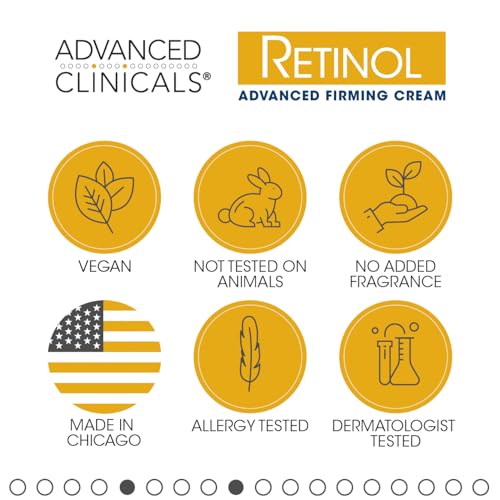 Advanced Clinicals Retinol Body Lotion + Manuka Honey Cream 2pc Set | Moisturizer Face Lotion & Body Cream | Crepey Skin Care Treatment | Retinol Cream Targets Look Of Crepe Skin & Sagging Skin, 2pc