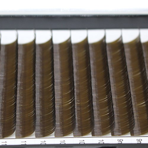 C Curl 0.10mm False Lashes 11mm Dark Brown Individual Lashes