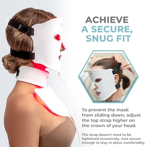 LED Light Therapy Face & Neck Mask - 7 Color Modes