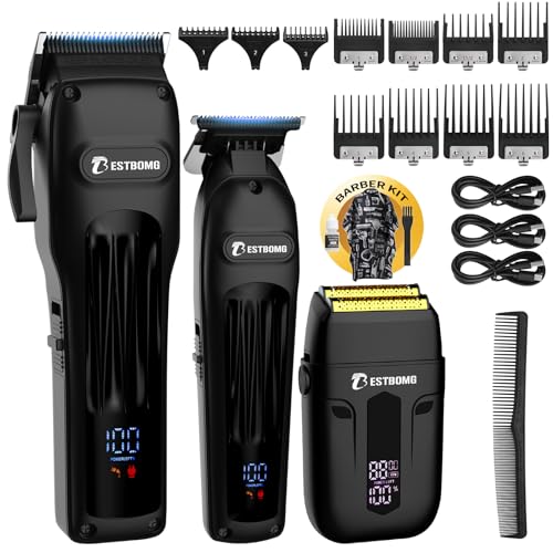 BESTBOMG Professional Hair Clippers & Trimmer Set BS-808A