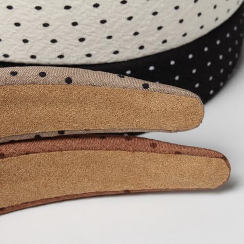 Polka Dot Headbands for Women, 4-Pack | Wide Fabric Hair Bands