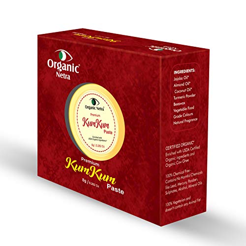 Organic Netra Kumkum Sindoor Paste - Waterproof, Long Lasting