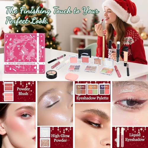 Makeup Advent Calendar 2025, 24-Day Beauty Gift Set for Women