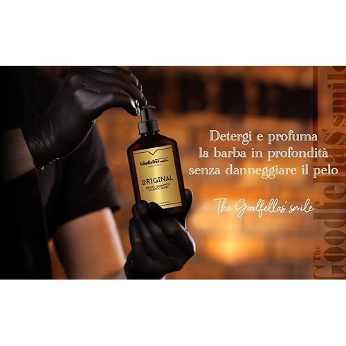 The Goodfellas' smile. Nourishing Beard Shampoo, 250ml/8.5 oz, Made in Italy, Sea Citrus
