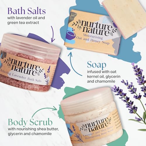 Nurture by Nature 6-Piece Spa Gift Basket for Women