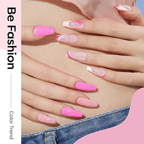 Modelones Gel Nail Polish Set Nude 6 Colors | Pretty in Pink A2 - Salon-Quality Manicure