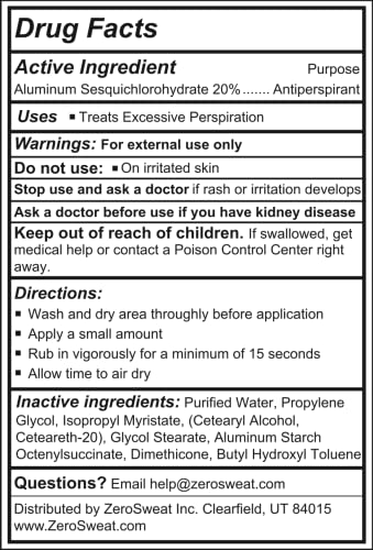 Clinical Strength Antiperspirant Lotion for Excessive Sweating