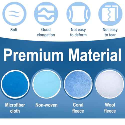 20PCS Car Orbital Buffer Polisher Pad Bonnet Set, 5-6 Inch Polishing Buffing Pads Bonnet Buffing Pad Cover, Microfiber Buffer Pads, Polisher Pads, Car Accessories for Polishing, Waxing and Cleaning