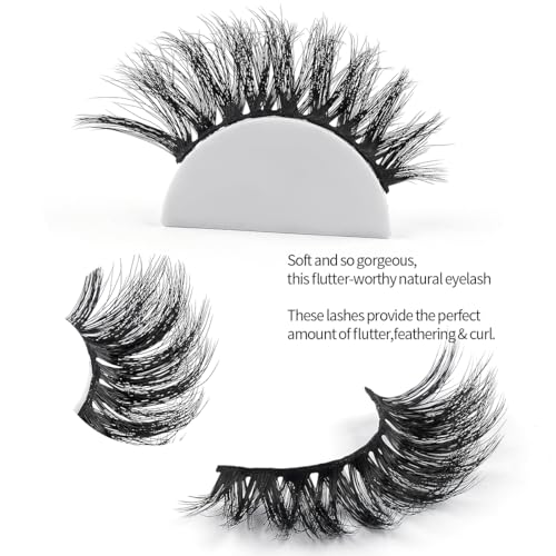 20 Pairs False Eyelashes - 4 Styles, Natural to Dramatic Look