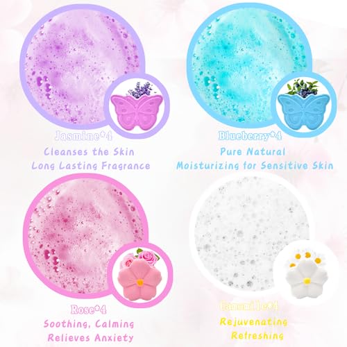 Lanwexy Organic Tea Tree Oil Foot Bath Bombs - 16 Pack Foot Soak Kit