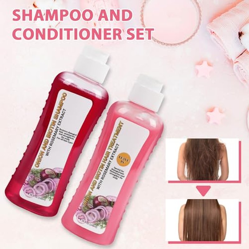 Biotin Onion Rosemary Shampoo & Treatment Set for Hair Growth
