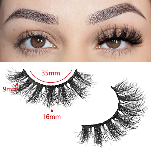 FARRED Eyelashes 12-18mm False Lashes Silk Faux Mink Lash 8D Fluffy Eyelash 10 Pairs Pack Short Lashes