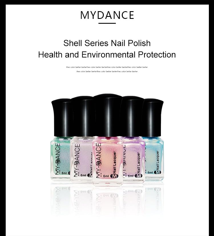 Pearl Milky White Shimmer Nail Polish 6ml - Quick Dry