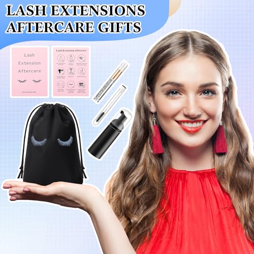 150 Pcs Eyelash Extension Aftercare Kit with Shampoo Bottles