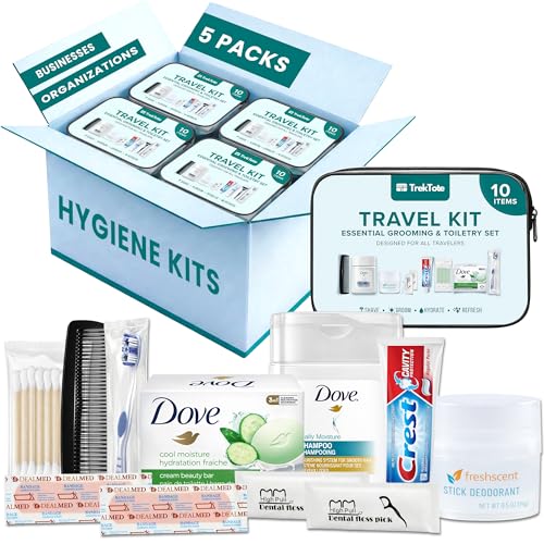 Bulk Hygiene Kit 10-Piece Travel Size Toiletries