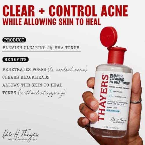 Thayers 2% Salicylic Acid Blemish Clearing Acne Treatment Face Toner - 12 fl oz