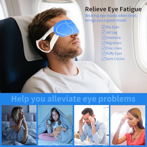 Steam Eye Mask 48-Pack, Self-Heating Warm Compress for Sleep