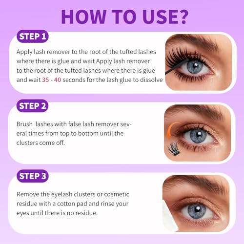 Gentle Lash Cluster Glue Remover - Quick-Dissolving 5ml Formula